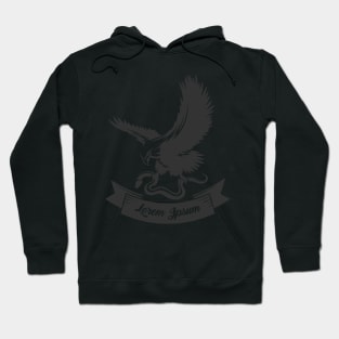 Eagle with Snake and Ribbon Hoodie